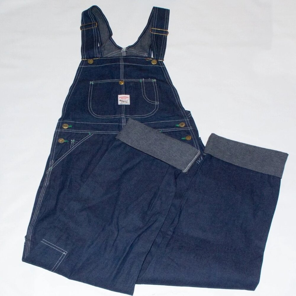 VTG Pointer Brand Overalls 27 x 34 Blue Denim NOS With Tags
